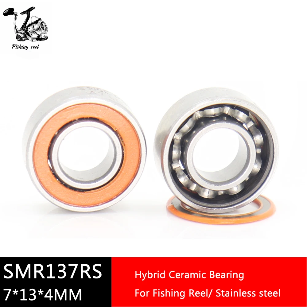 SMR137 2RS Подшипники рыболовной катушки 7*13*4 мм ABEC-7 ( 2 шт.) из нержавеющей стали
