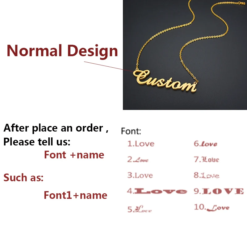 normal design Auxauxme персонализированное Дерево жизни пользовательское имя ожерелье из нержавеющей стали золотое семейное дерево женское ожерелье с буквами Рождественский подарок - Metal Color: normal design