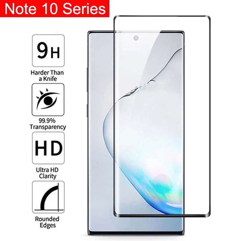 Original 3D Tempered Glass For Samsung Note 10 Plus Screen Protector