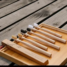 Зубная щетка натуральная бамбуковая ручка Радуга отбеливающая Мягкая зубная щетка с бамбуковой щетиной Экологичная зуб зубы щетка уход за полостью рта