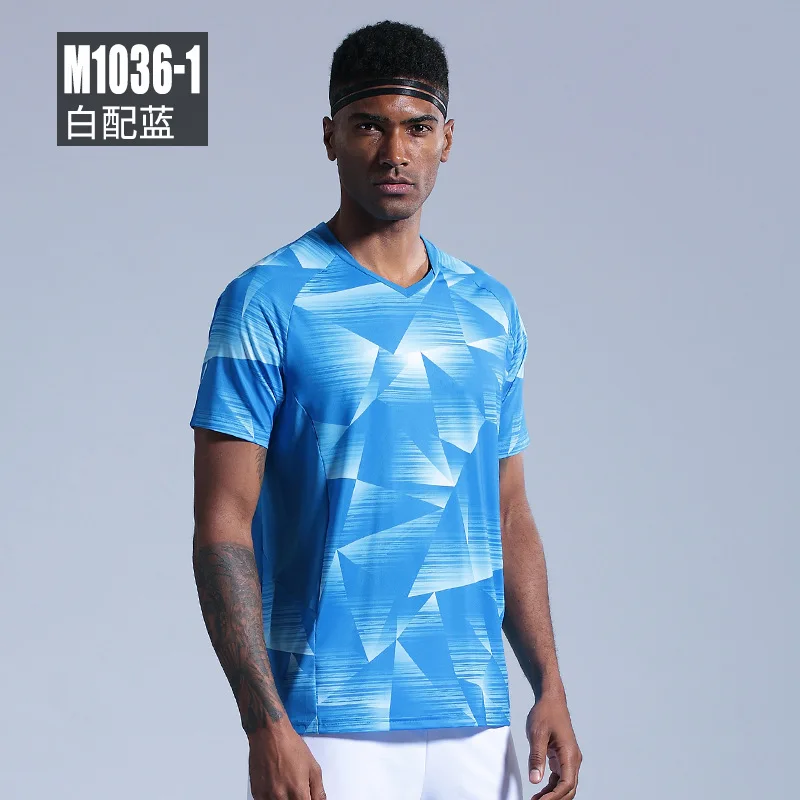 Man one shirt Новые футболки для бадминтона для мужчин/женщин, спортивные теннисные футболки, настольные теннисные майки, спортивные тренировочные рубашки 1036 - Цвет: Man one shirt