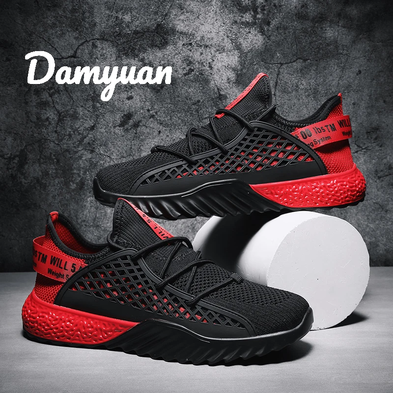 Damyuan кроссовки мужские спортивные туфли удобные дышащие повседневные увеличивающие рост Нескользящие беговые кроссовки размер 48