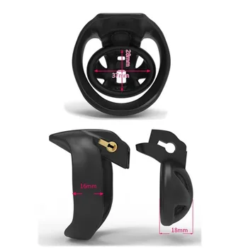 HT-v4 Nub Male Chastity Device Breathable Cock Cage 36/40/45/50mm Penis Ring CB6000S BDSM Adult Sex Toy For Men Chastity Belt 5
