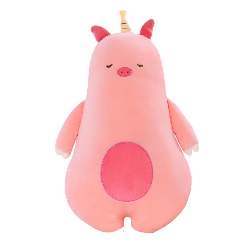 pig 50-95 см, мягкая мультяшная подушка в виде животных, милый пингвин, свинья, плюшевый кенгуру, игрушка, медведь, динозавры, мягкая подушка, прекрасный подарок на день рождения для детей - Цвет: pig