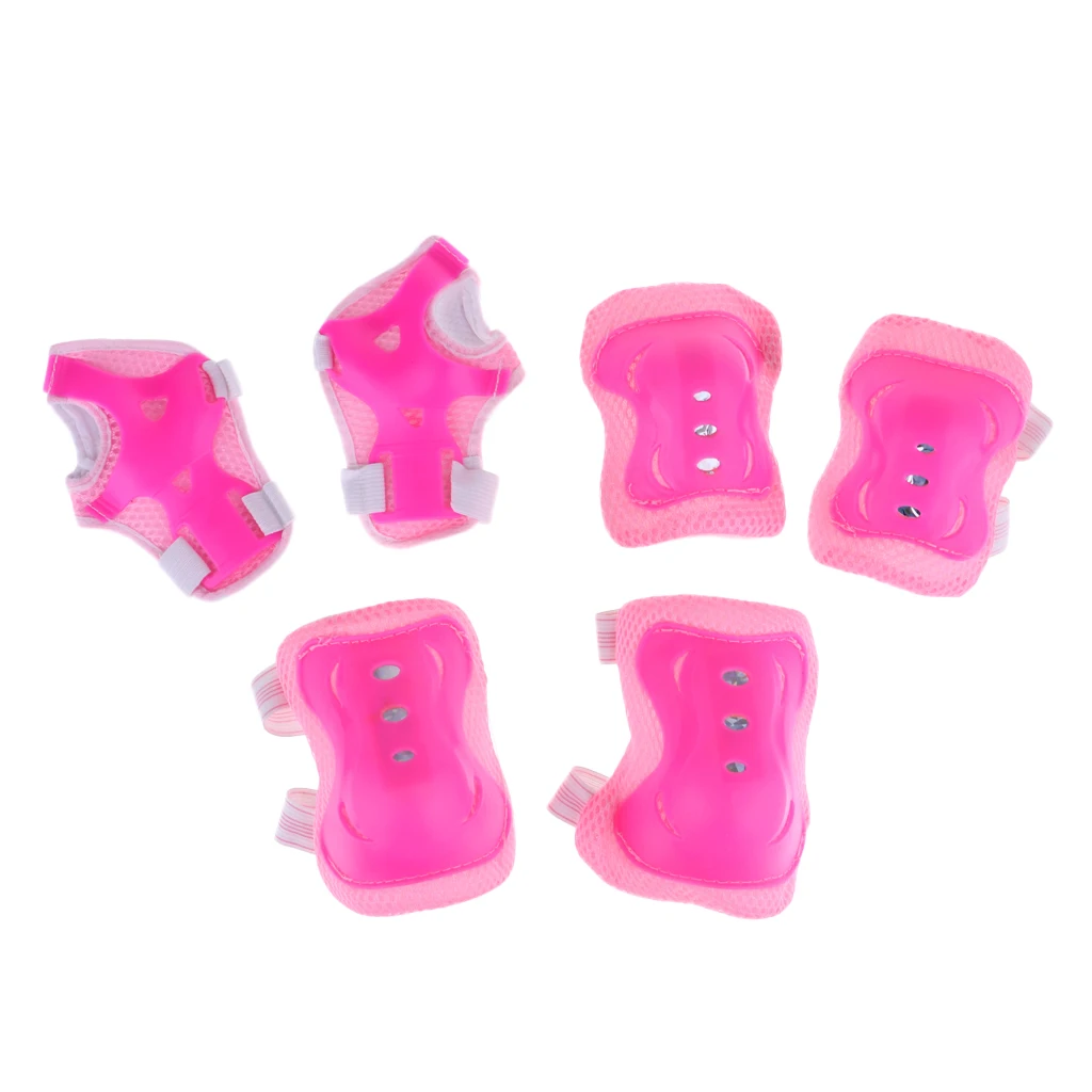 Kids Child Roller Skating Knee Elbow Wrist Pad Protective Gear Sets
