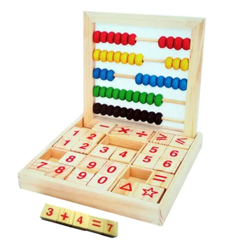 

Math Toys Puzzle Preschool Arithmetic Lettered Cognitive Building Blocks Multi-functional Wood Educational Play