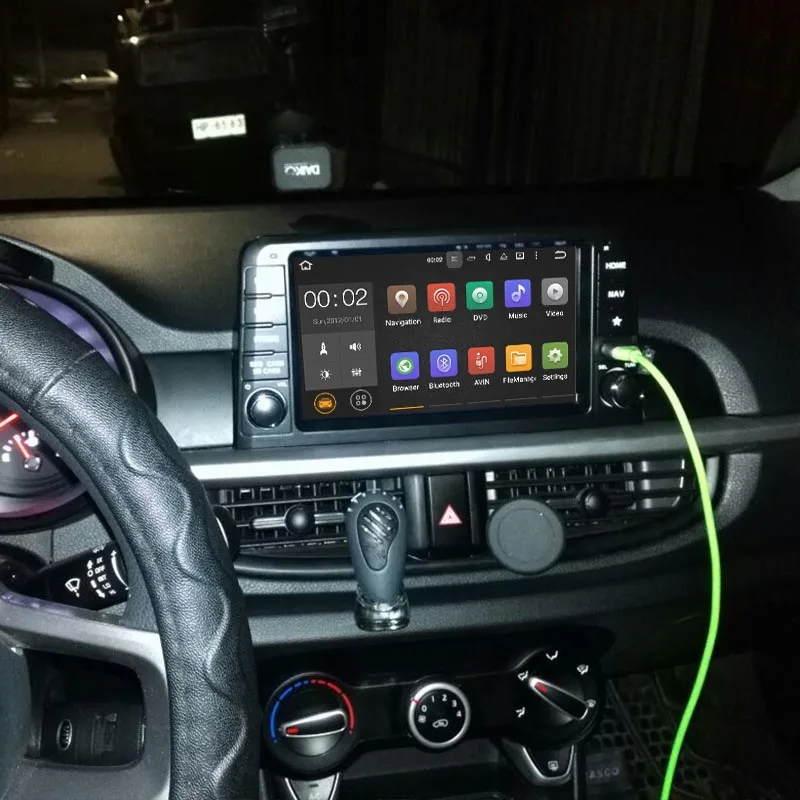 Best 8" Android 9.0 IPS GPS Navigation Car Radio Player For KIA morning 2016 2017 Tape Recorder Head Unit Multimedia Player 2