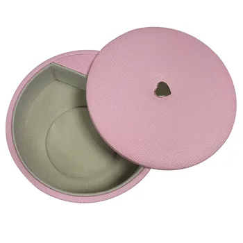 

New Original Charm Ring Big Box Bracelet Earrings Necklace Multi-Function Round Rotating Cover Storage Protective Box Jewelry