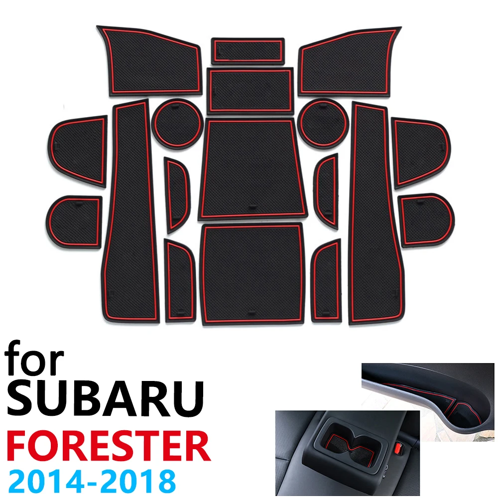 Противоскользящий резиновый коврик для подстаканника дверной паз Subaru Forester SJ MK3