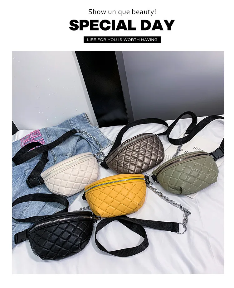 

Bag Women's 2019 New Style Japanese Korean Fashion Pu Women's Wallet Trend Pattern Chain Shoulder Bag