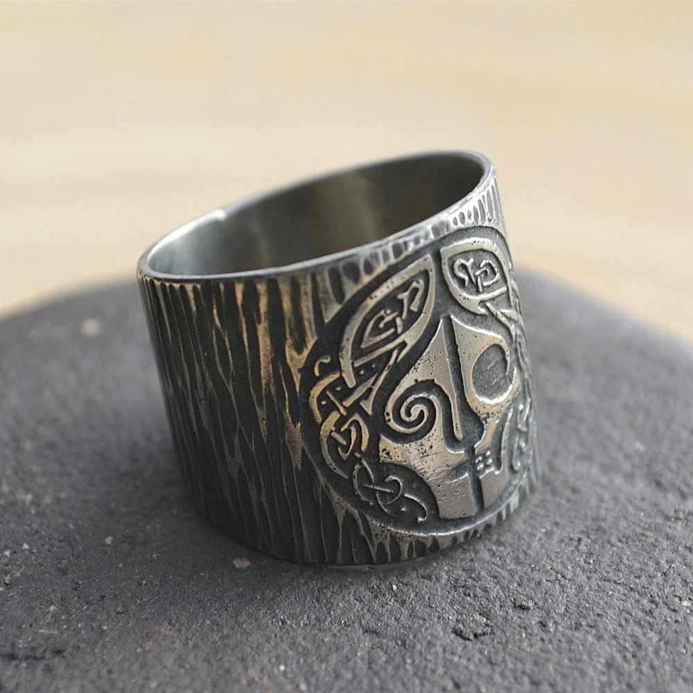 EYHIMD скандинавской мифологии богиня хел кольцо Viking Hela руны Нержавеющая сталь