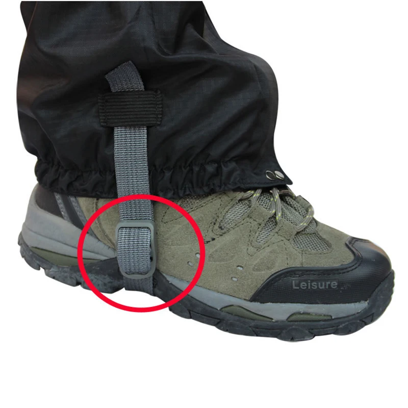 1pair Shoes Snow Boot Covers Gaiters Waterproof Windproof Warm For Outdoor Mountain Hiking Camping Rainy Snowing