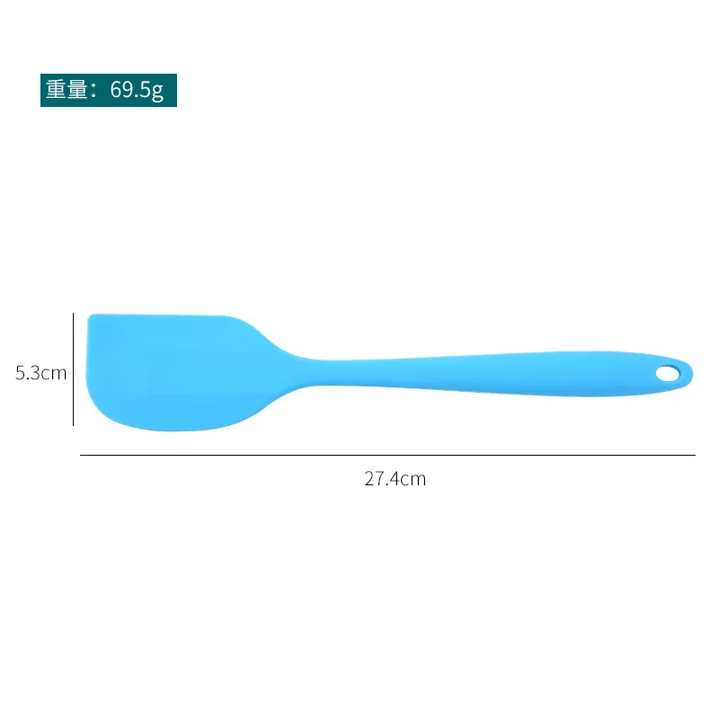 Manufacturers Direct Selling Silicone Scraper One-piece Kitchen Supplies Cake Cream Scraper Scraper Bakery Widget Wholesale
