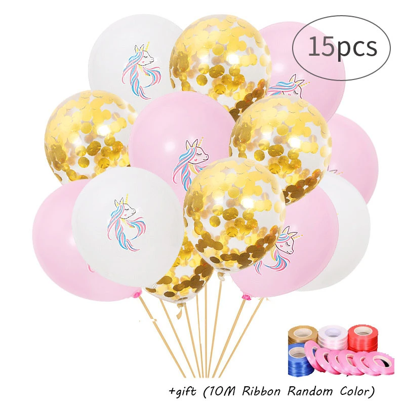 Licorne Balloons Birthday Party Decorations Kids Balony Anniversaire Gender Reveal 1st Birthday Urodziny Happy Ballon Chiffre Ballons Accessories Aliexpress