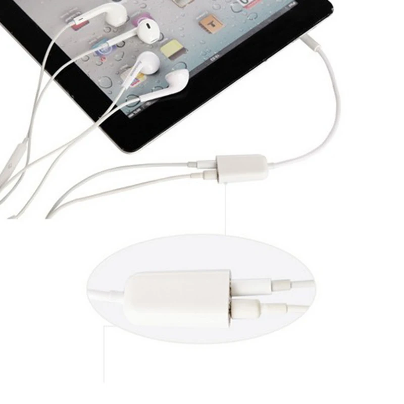 Baru 3.5Mm Double Earphone Headphone Splitter Kabel Adaptor Jack Plug Kabel Audio Aksesoris Handphone