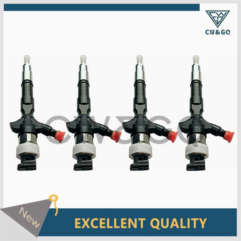 

4 pieces 23670-09060 23670-0L010 095000-6190 Common Rail Injector For Hiace Toyota Denso Hilux 2KD-FTV D4D