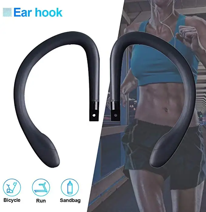 Замена заушника для PowerBeats 3 беспроводные наушники ушные крючки запасные части наконечник для наушников PB3.0 Pb3 наушники-вкладыши - Цвет: black