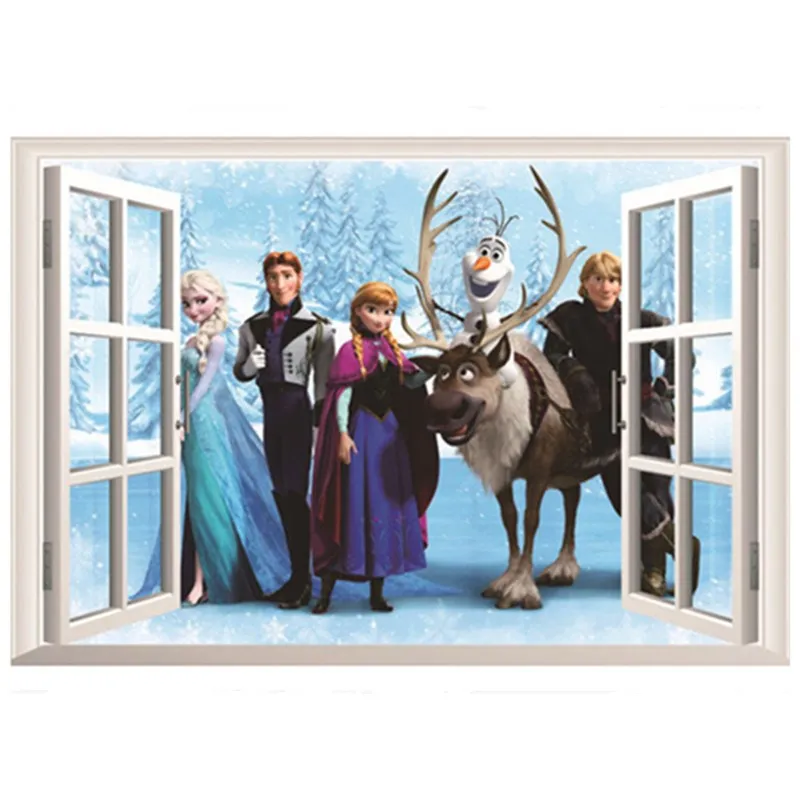 Disney Олаф из мультфильма Платье принцессы Эльзы и Анны Холодное сердце Настенные
