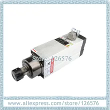 Квадратная форма 3.5KW AC220V мотор шпинделя с воздушным охлаждением ER25 18000 об/мин 4 керамический подшипник мотор шпинделя