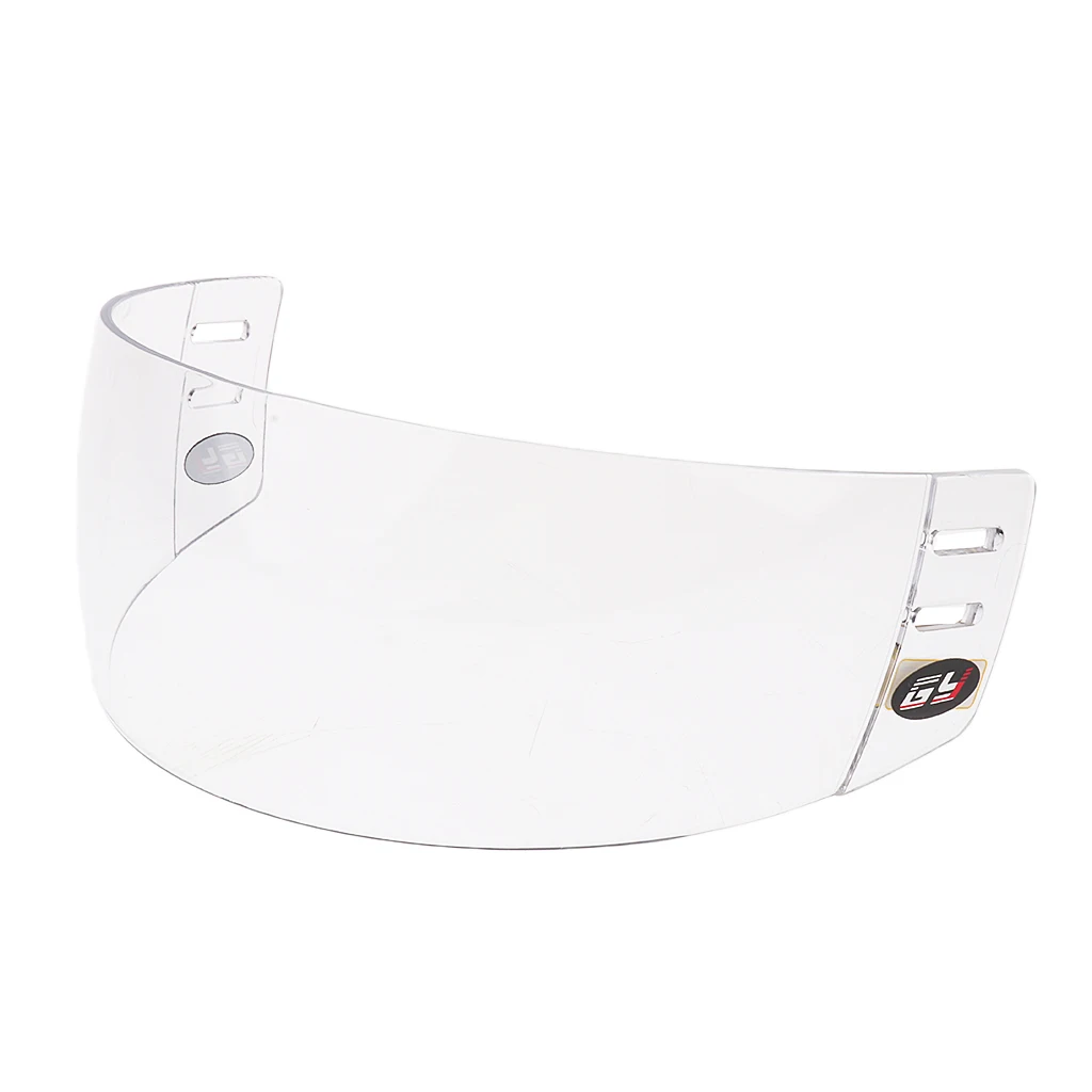 Premium CE Certification Anti-fog Anti-scratch Coating Ice Hockey Visor Face Shield with Mounting Hardware