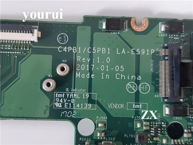 Материнская плата для ноутбука acer TMP646 с i7-7500 процессором NBVFP11001 NB. VFP11.001 C4PB1/C5PB1 LA-E591P
