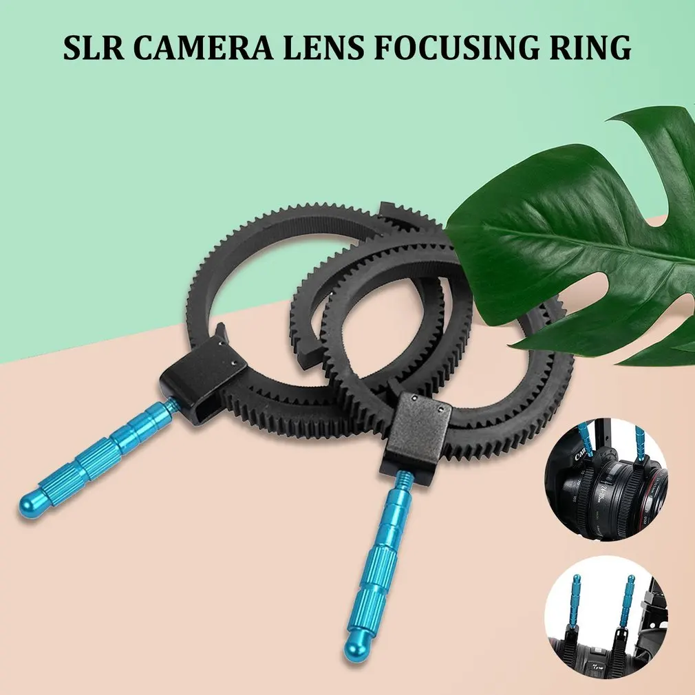 1pc For SLR DSLR Camera Accessories Adjustable Rubber Follow Focus Gear Ring Belt 49mm to 82mm Grip for DSLR Camcorder Camera