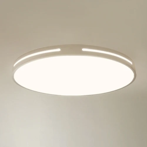 White Round Современный светодиодный потолочный светильник, светильник, крепление на поверхность, дистанционное управление с регулируемой яркостью, 18 Вт, 48 Вт, для гостиной, спальни, балкона - Цвет корпуса: White Round