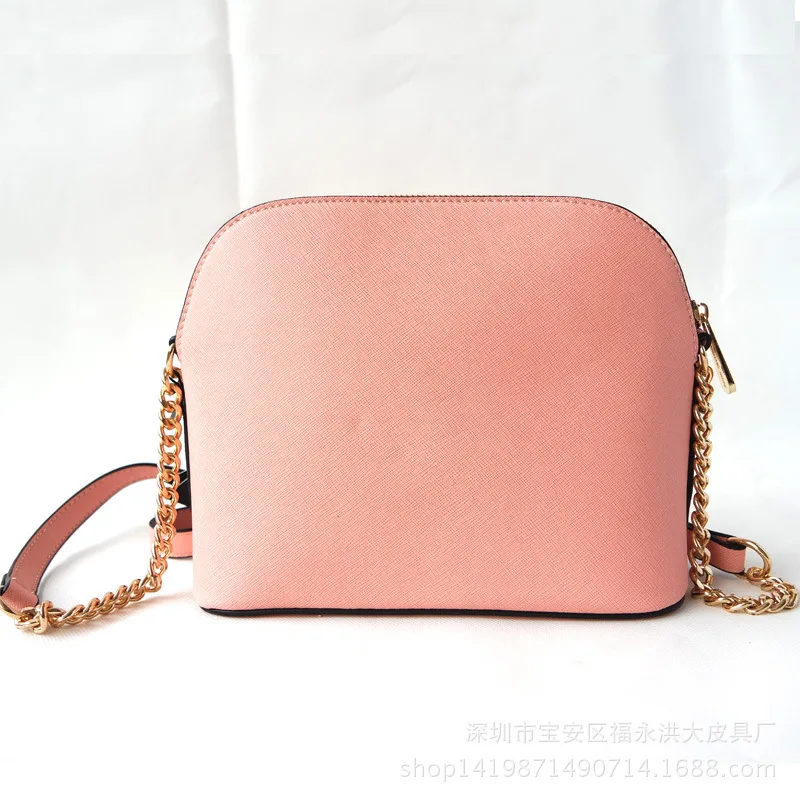 Women's Bag Cross Pattern Bag Small Shell Bag Shoulder Slung Chain Bag Ladies Handbags