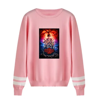 

Stranger Things o-neck Sweater men/women Discount Brand Clothes New knitting Sweater stranger things o-neck pink Casual Sweater