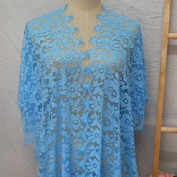 

High quality exquisite pressed yarn eyelash hollow lace trim width 40CM handmade diy apparel accessories dress skirt fabric