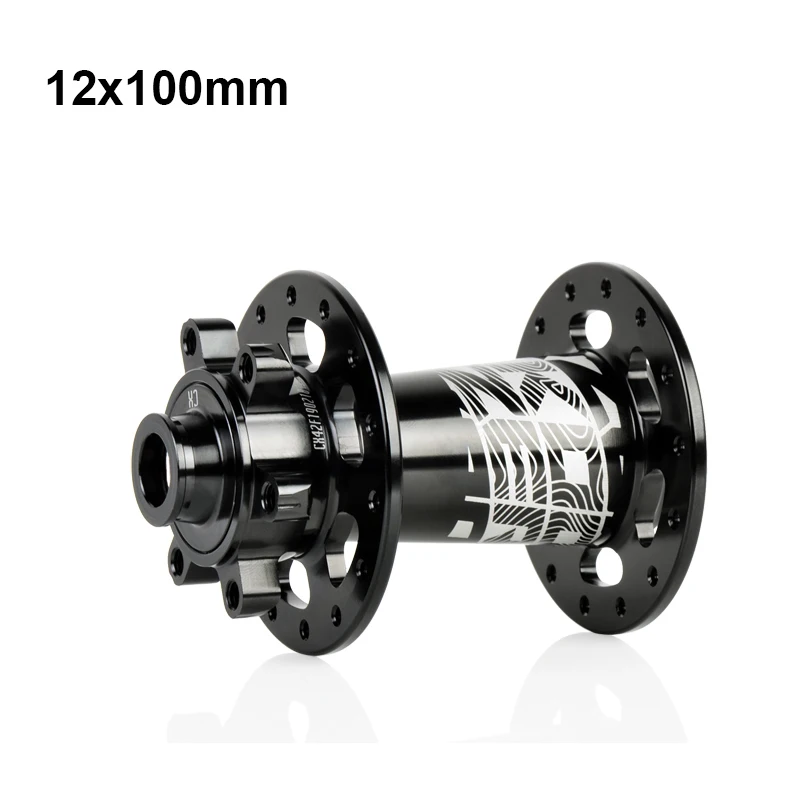 Велосипедная ступица Koozer CX420 XC, 28 отверстий, MTB горный велосипед, Горные DH дисковые тормоза, 12 мм через ось 12x100 9x100, передние велосипедные ступицы - Цвет: 12x100mm