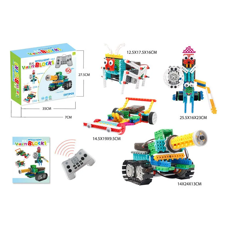 Electric building block 4 in 1 remote control building block set