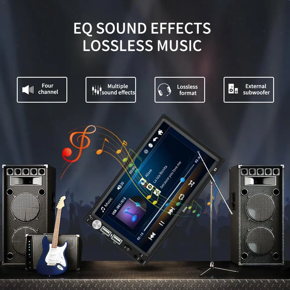 Автомагнитола HD " сенсорный экран стерео 2 Din Bluetooth FM для ISO/Android подключение USB Aux вход Mp5 плеер нет или с камерой