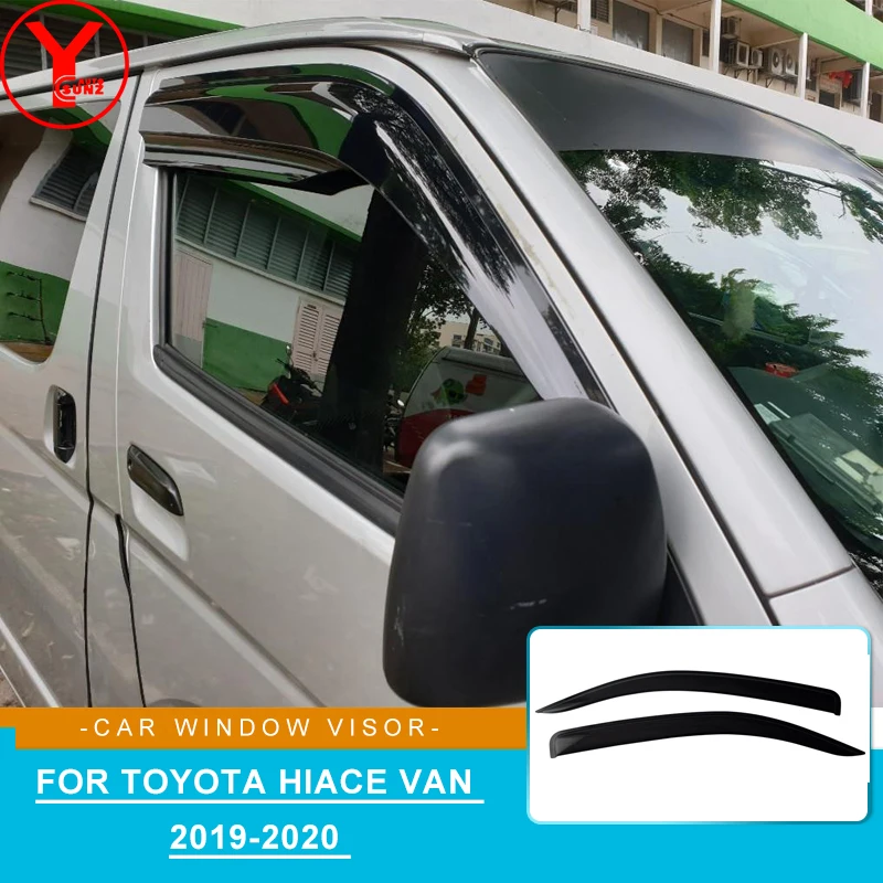 Черная боковая дефлектор YCSUNZ для микроавтобуса toyota hiace Commuter Quantum 2019 2020 аксессуары