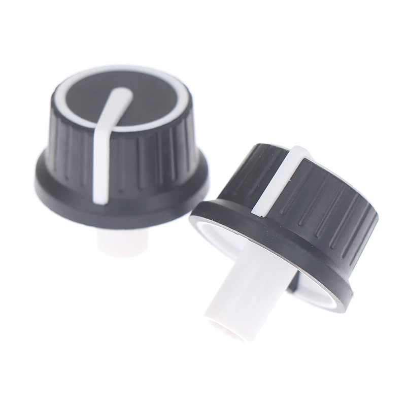 Potentiometer Knob Cap Rubber Half Shaft Knob Potentiometer Rotary Encoder Volume Switch 2PCS 25*25.5MM
