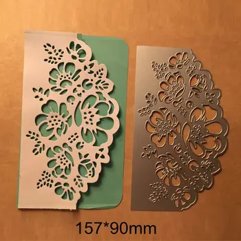 

Lace Flower Hollowed Leaves Corolla Frame Metal Cutting Dies Scrapbooking Craft Handmade Wedding Cards Paper New Stencils Dies