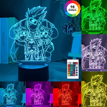 

3D LED Night Light Cartoon Anime Series 16Color 3D Night Light Remote Control Table Lamp Toy Gift for Kids Home Decoration