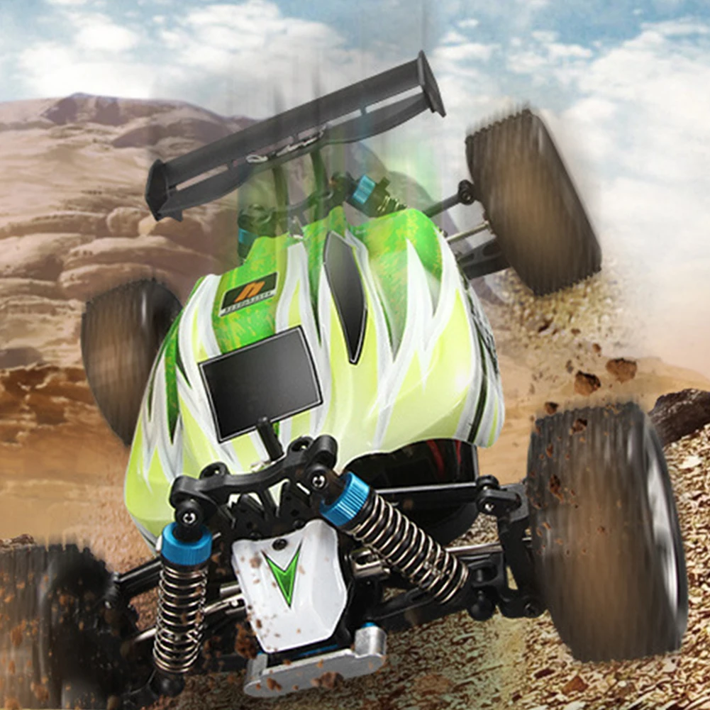 

Electric Kids 4WD Racing Four-Wheel Drive RC Car Buggy Remote Control Toy 2.4GHz Off-Road 70km/h A959-B Gift 1:18