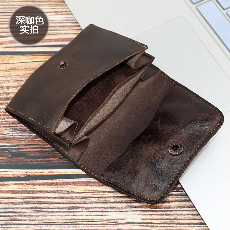Ручной работы Ochre Distressed держатель для карт креативный многофункциональный кошелек для монет набор водительских прав