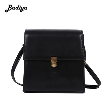 

Wild Women Single Shoulder Bag PU Leather Fashion Plug Lock Korean Style Messenger Bag Phone Coin Card Purse Lady Crossbody Bag