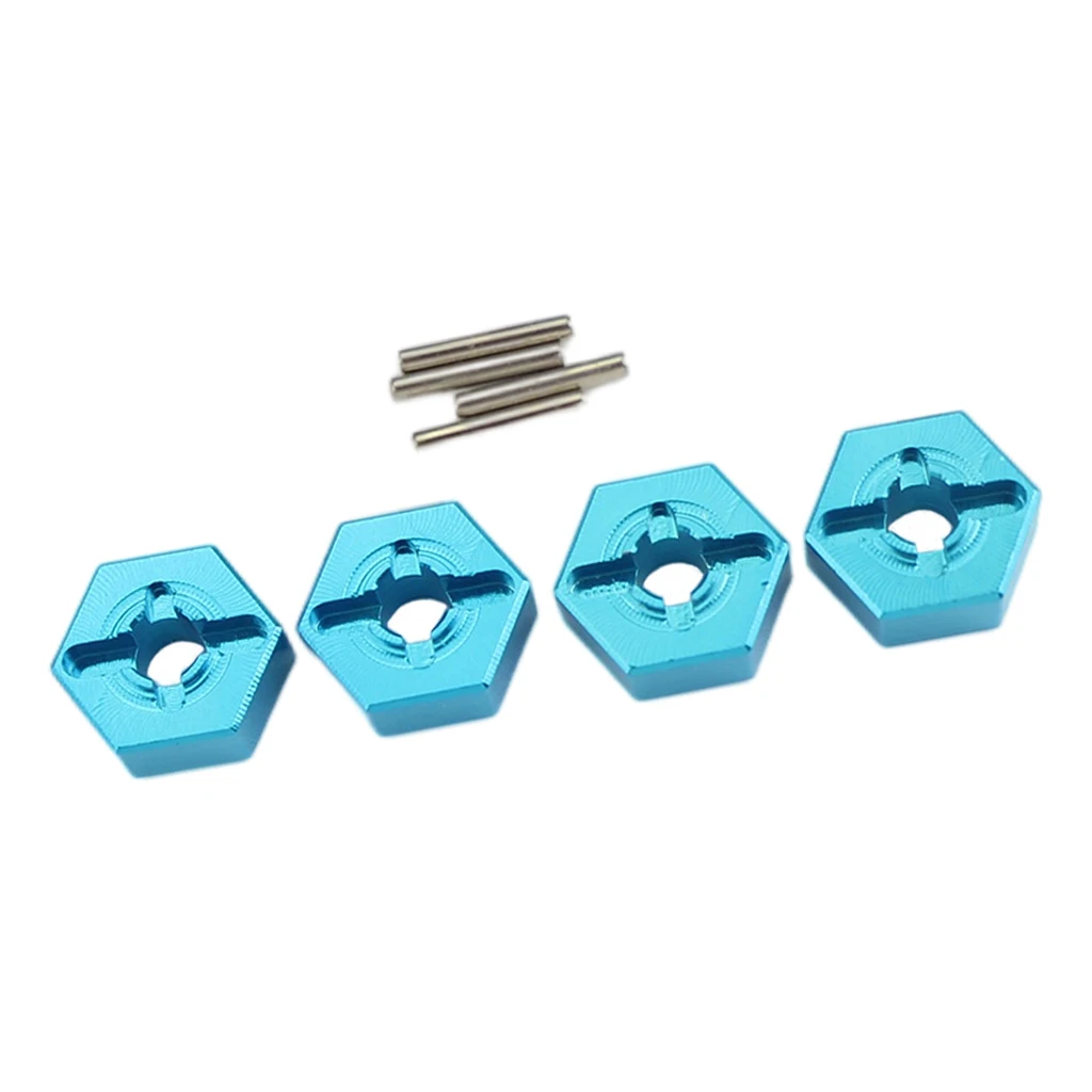 4Pcs 12mm Metal Wheel Hex Nut With Pins Drive Hubs 4P for WLtoys 1/14 144001 Upgrade Parts For 4WD RC Car Buggy