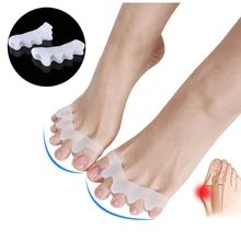 

4PCS Toe Separator Correction Hallux Valgus Corrector Silicone Straightener Spacers Foot Care Tool