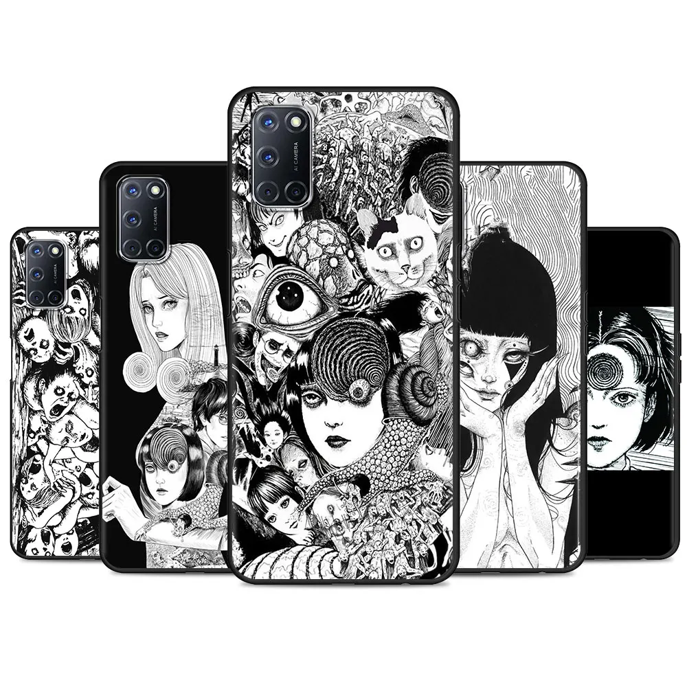 Чехол для телефона Junji Ito Tees с ужасом Oppo A53 A52 A55 A93 A94 A74 4G 5G Reno3 Reno4 Pro