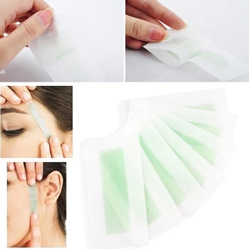 

24pcs/box Impermanency Wipe Hair Removal Strips Facial Waxing Paper Shaving Sticker Ladies Face Lip Double Sided Nonwoven Fabric