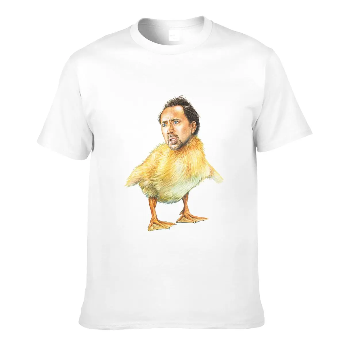 

Nicolas Cage Funny T-shirt Chiken Tee Mens Womens All Sizes Tops New Unisex Funny Tee Shirt Print Casual Cotton Short O-neck