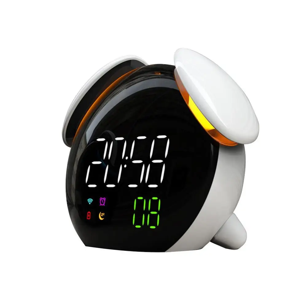 

Weather Forecast Light Lamp Small Alarm Clock Intelligent Induction Colorful Mushroom Lamp Fun Alarm Clock Led Digital Clock