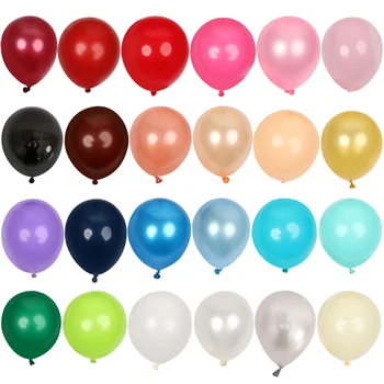 

50pcs 5inch Burgundy Gray Gold Latex Balloons Mini Dark Blue Party Globos Baby Shower Wedding Birthday Decorations kids Supplyc