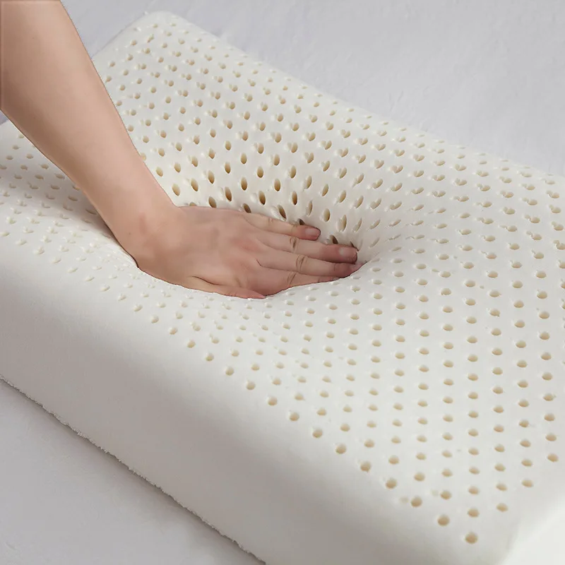 Чистая натуральная волчьи клыки латекс 3D подушка защищает шею дышащий оздоровительный массаж предотвращает Подушка от храпа кровать подушки подушка для шеи