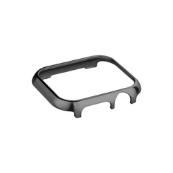 Premium Aluminum Protective Metal Case for Apple Watch - Sleek Bumper Cover (Black)