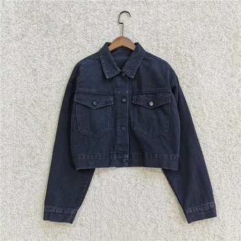 

2020 Women Autumn Jacket New Fashion Casual Loose Denim Jacket Coat